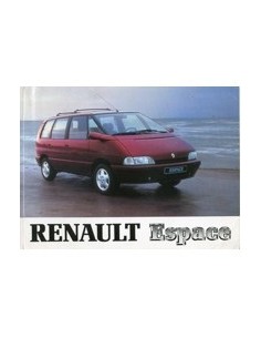 1994 RENAULT ESPACE INSTRUCTIEBOEKJE NEDERLANDS