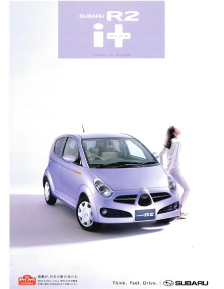 2004 SUBARU R2 I PLUS PROSPEKT JAPANISCH