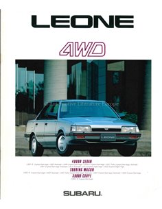 1986 SUBARU LEONE 4WD BROCHURE JAPANS