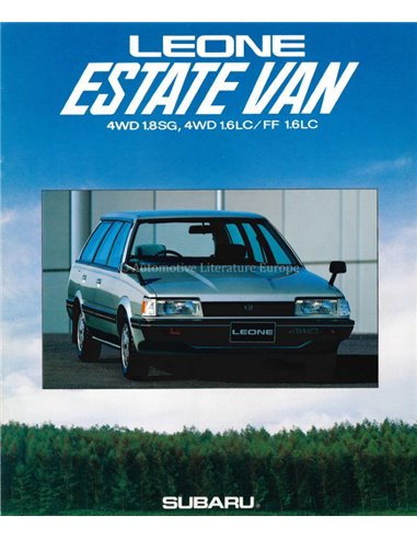1986 SUBARU LEONE ESTATE VAN BROCHURE JAPANESE
