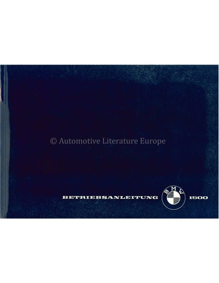 1962 BMW 1500 OWNERS MANUAL HANDBOOK GERMAN