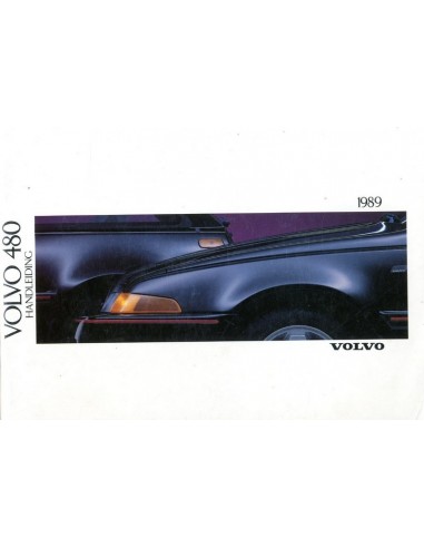 1989 VOLVO 480 INSTRUCTIEBOEKJE NEDERLANDS