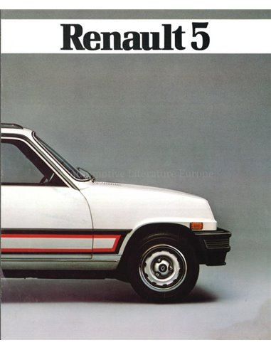 1981 RENAULT 5 BROCHURE ENGLISH