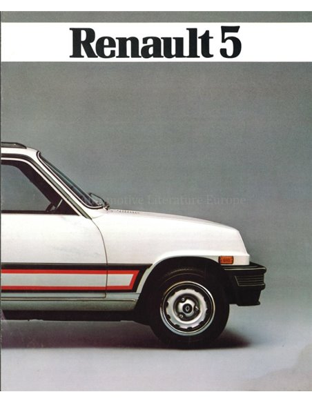1981 RENAULT 5 BROCHURE ENGELS