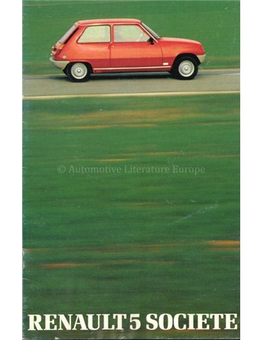 1981 RENAULT 5 SOCIETE PROSPEKT FRANZÖSISCH
