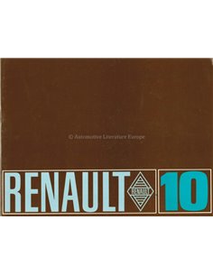 1967 RENAULT 10 BROCHURE FRENCH