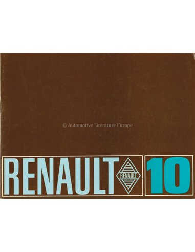 1967 RENAULT 10 PROSPEKT FRANZÖSISCH