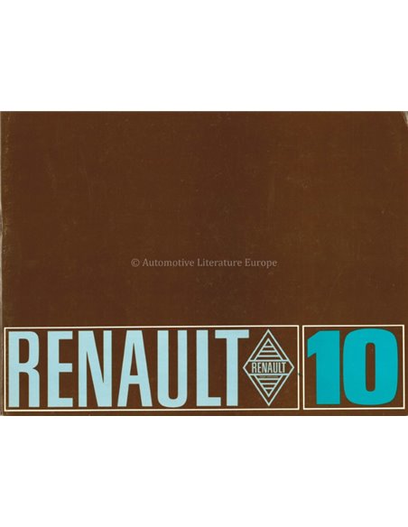 1967 RENAULT 10 BROCHURE FRANS