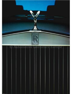 1985 ROLLS ROYCE BROCHURE ENGLISH