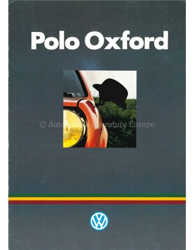 1984 VOLKSWAGEN POLO OXFORD BROCHURE FRANS