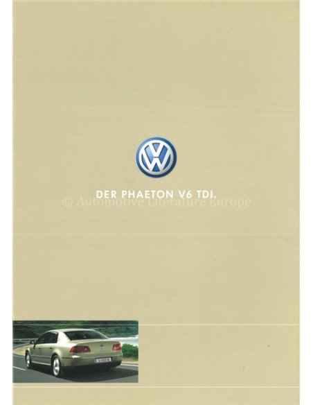 2004 VOLKSWAGEN PHAETON BROCHURE GERMAN