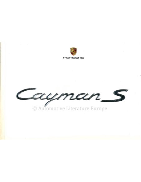 2005 PORSCHE CAYMAN S BROCHURE DUTCH