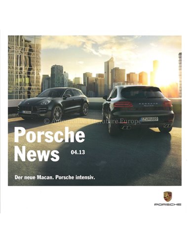 2013 PORSCHE NEWS BROCHURE GERMAN