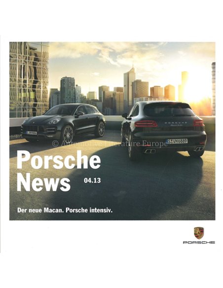 2013 PORSCHE NEWS PROSPEKT DEUTSCH