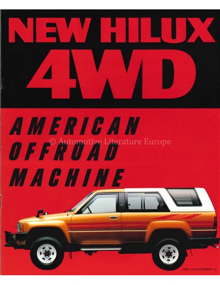 1984 TOYOTA HILUX 4WD PROSPEKT JAPANISCH