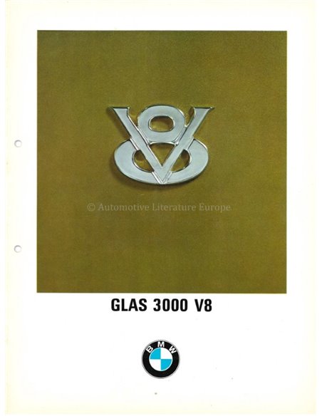1968 GLAS 3000 V8 BROCHURE DUTCH