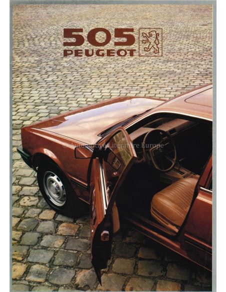 1982 PEUGEOT 505 BROCHURE NEDERLANDS