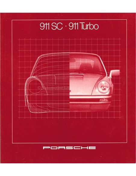 1981 PORSCHE 911 SC & TURBO BROCHURE GERMAN