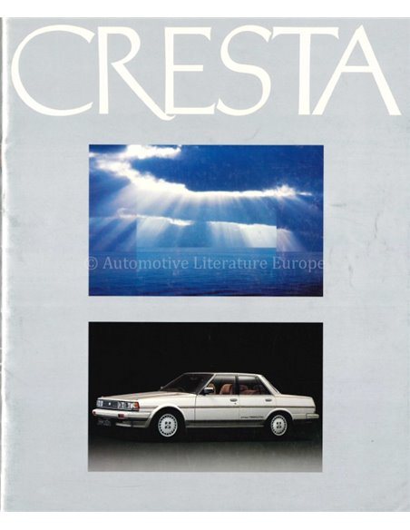 1992 TOYOTA CRESTA BROCHURE JAPANS