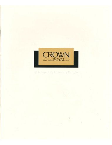 1993 TOYOTA CROWN ROYAL PROSPEKT JAPANISCH