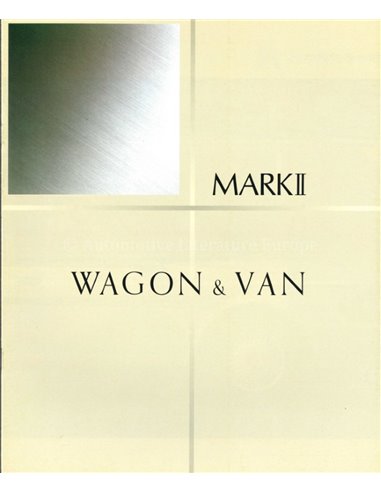 1992 TOYOTA MARK II BROCHURE JAPANESE