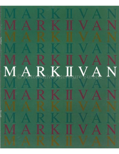 1996 TOYOTA MARK II VAN BROCHURE JAPANESE