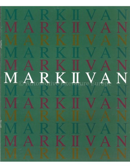 1996 TOYOTA MARK II VAN BROCHURE JAPANESE