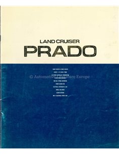 1990 TOYOTA LAND CRUISER PRADO BROCHURE JAPANS