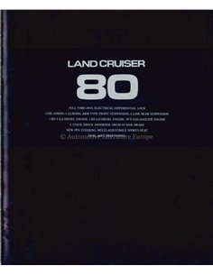 1990 TOYOTA LAND CRUISER BROCHURE JAPANESE