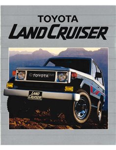 1985 TOYOTA LAND CRUISER PROSPEKT ENGLISCH