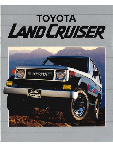 1985 TOYOTA LAND CRUISER BROCHURE ENGLISH