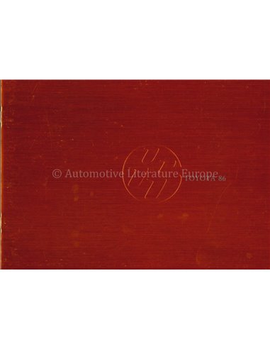 2020  TOYOTA 86 LIMITED BROCHURE MANDARIN CHINESE