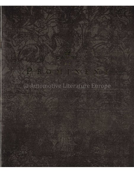 1991 TOYOTA CAMRY V6 PROMINENT BROCHURE ENGELS