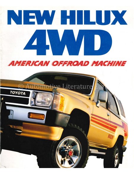1981 TOYOTA HILUX 4WD BROCHURE JAPANS