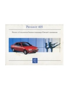 1993 PEUGEOT 405 INSTRUCTIEBOEKJE FRANS NEDERLANDS ENGELS
