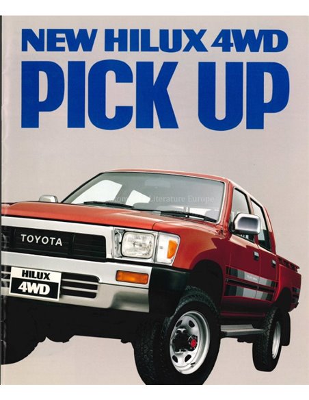 1989 TOYOTA HILUX 4WD PICKUP BROCHURE JAPANS