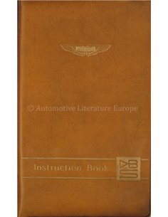 1968 ASTON MARTIN DBS V6 SALOON INSTRUCTIEBOEKJE ENGELS