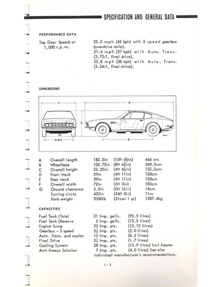 1968 ASTON MARTIN DBS V6 SALOON INSTRUCTIEBOEKJE ENGELS