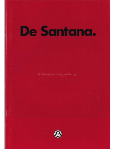 1982 VOLKSWAGEN SANTANA PROSPEKT NIEDERLÄNDISCH