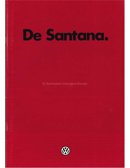 1982 VOLKSWAGEN SANTANA BROCHURE NEDERLANDS