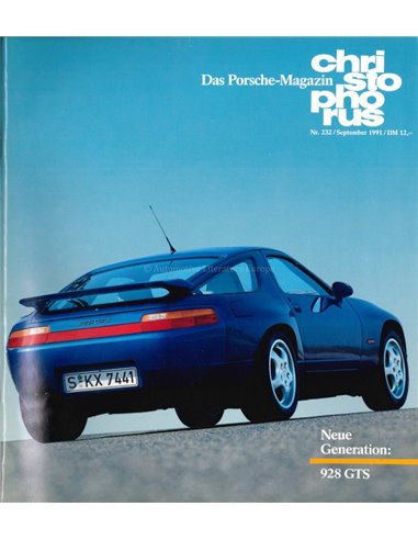 1991 PORSCHE CHRISTOPHORUS MAGAZIN 232 DEUTSCH