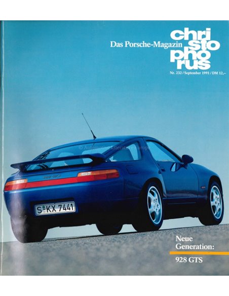1991 PORSCHE CHRISTOPHORUS MAGAZIN 232 DEUTSCH