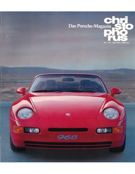 1991 PORSCHE CHRISTOPHORUS MAGAZINE 231 DUITS