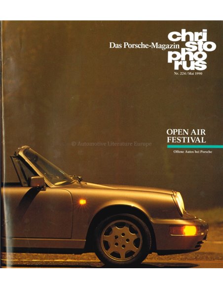 1990 PORSCHE CHRISTOPHORUS MAGAZINE 224 GERMAN