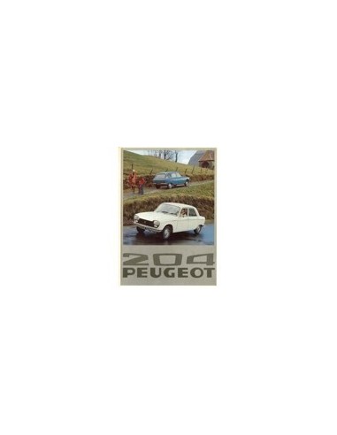 1976 PEUGEOT 204 BROCHURE NEDERLANDS