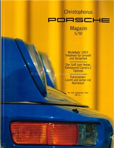 1992 PORSCHE CHRISTOPHORUS MAGAZIN 238 DEUTSCH
