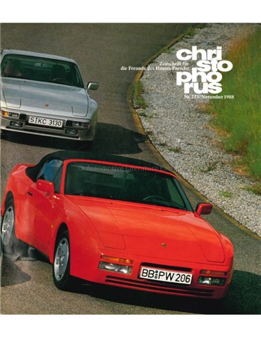 1988 PORSCHE CHRISTOPHORUS MAGAZIN 215 DEUTSCH