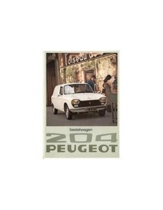 1976 PEUGEOT 204 BESTELWAGEN BROCHURE NEDERLANDS