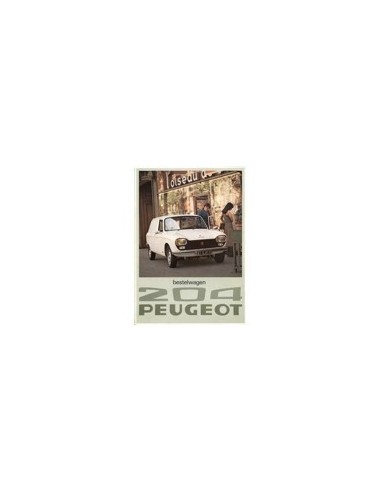 1976 PEUGEOT 204 BESTELWAGEN BROCHURE NEDERLANDS