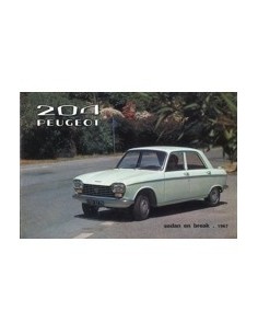 1967 PEUGEOT 204 SEDAN & BREAK BROCHURE NEDERLANDS